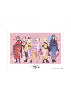 Poster Sakura Miku Newly Drawn Illustration Assembly Art By Kuro A3 Matte Processing Poster